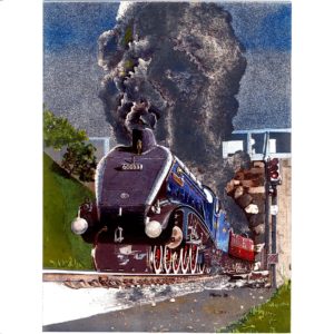 6299 Steam Locomotive – by Heron Arts