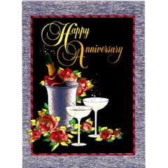 3401 Champagne & Glasses – Happy Anniversary – Heron Dufex