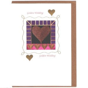 8122 Glittery Heart w. Purple Border – by Alison Harris